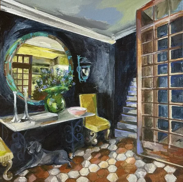 Portrait of a Mirrored Foyer
