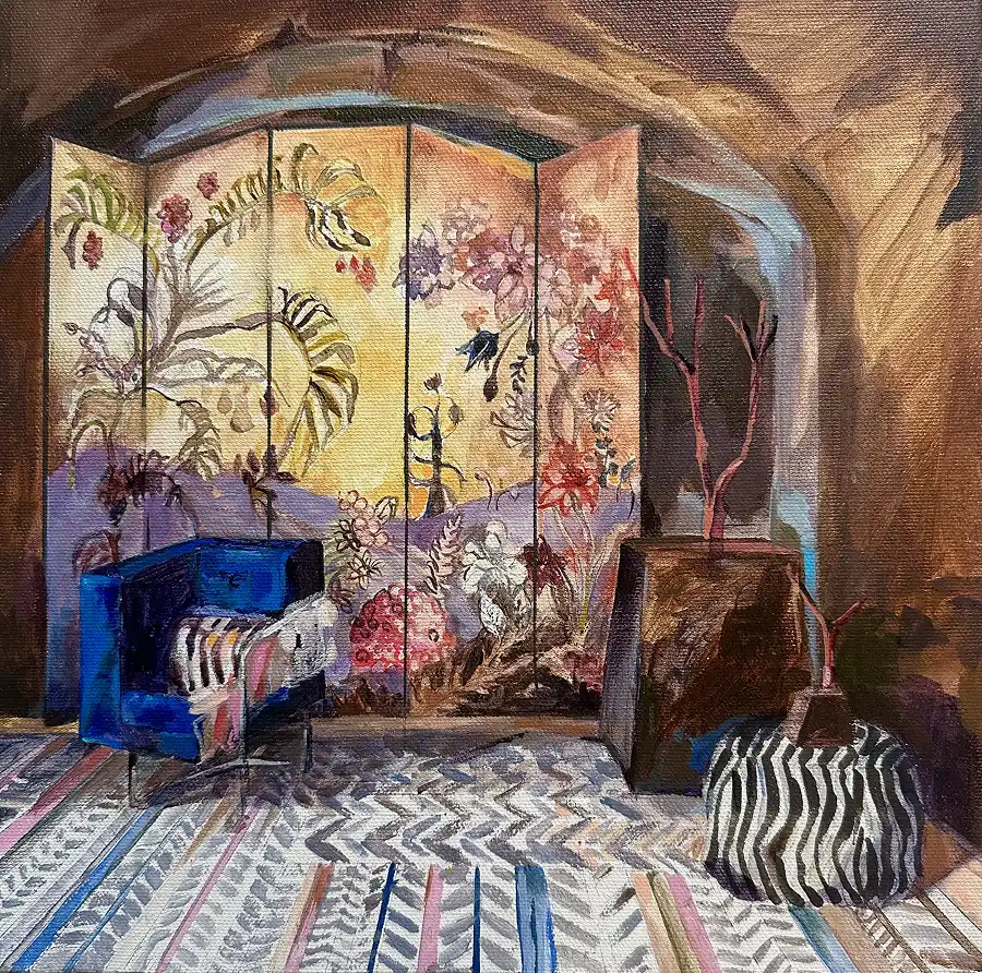 Portrait of a Room with a Screen
