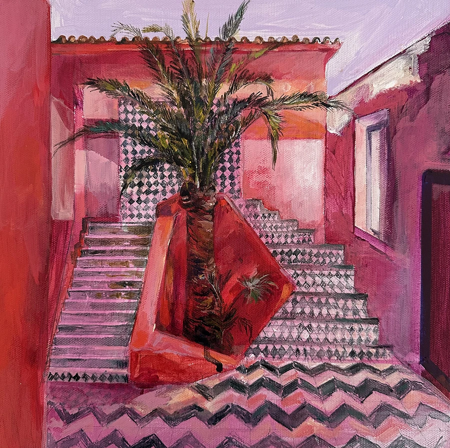 Portrait of a Tiled Stairway