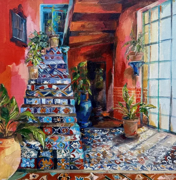 Portrait of the Courtyard Steps